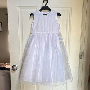 Strasburg White Organza Dress